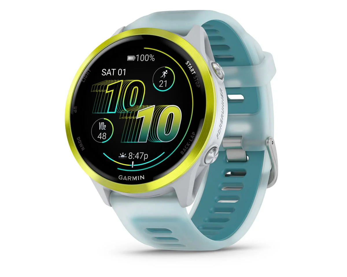 Garmin Forerunner 570 Smartwatch (Whitestone/Amp Yellow) (47mm)